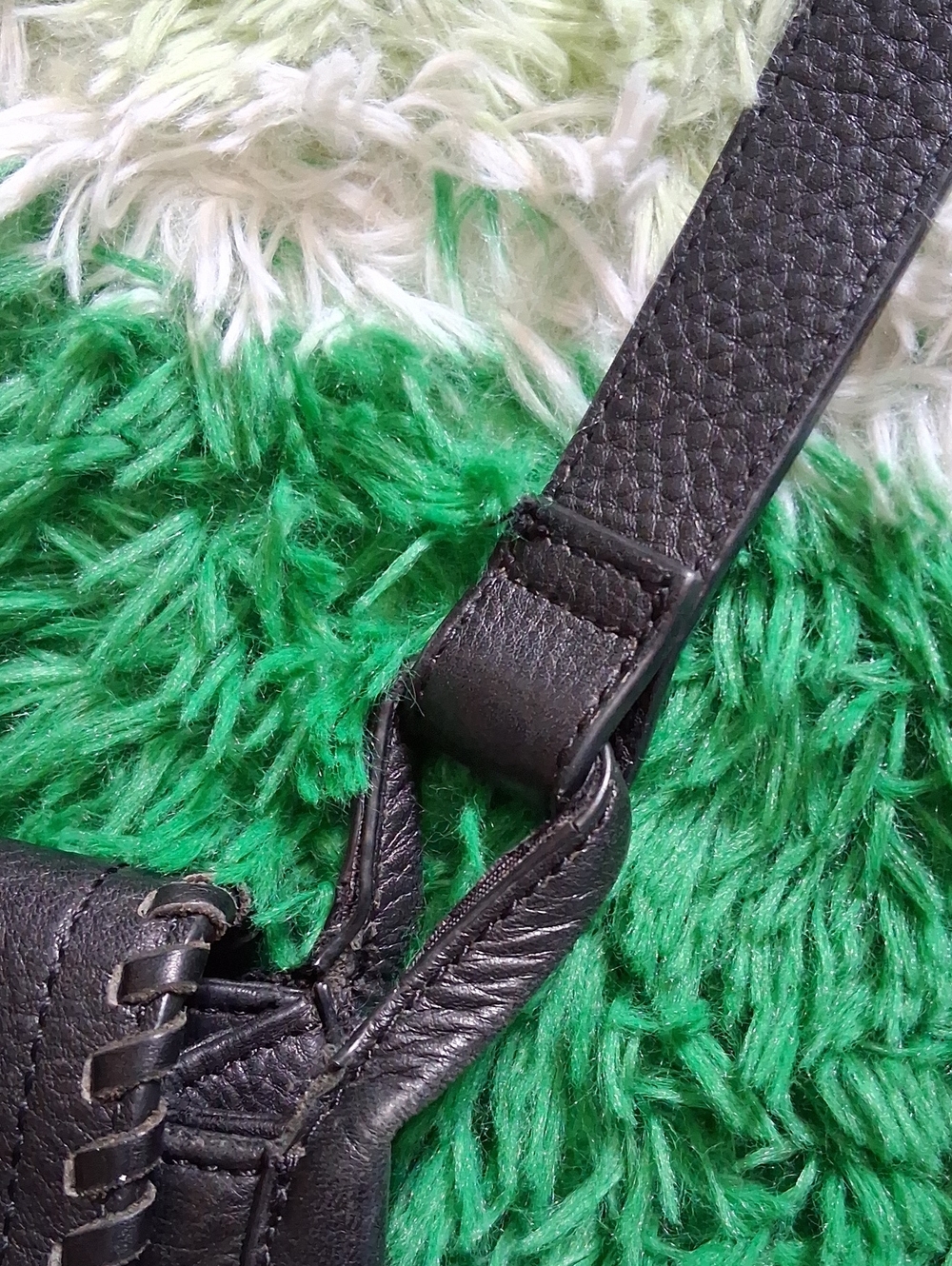 Hobo Pebbled Leather Crossbody Bag w/ Tassel - Picture 16 of 16